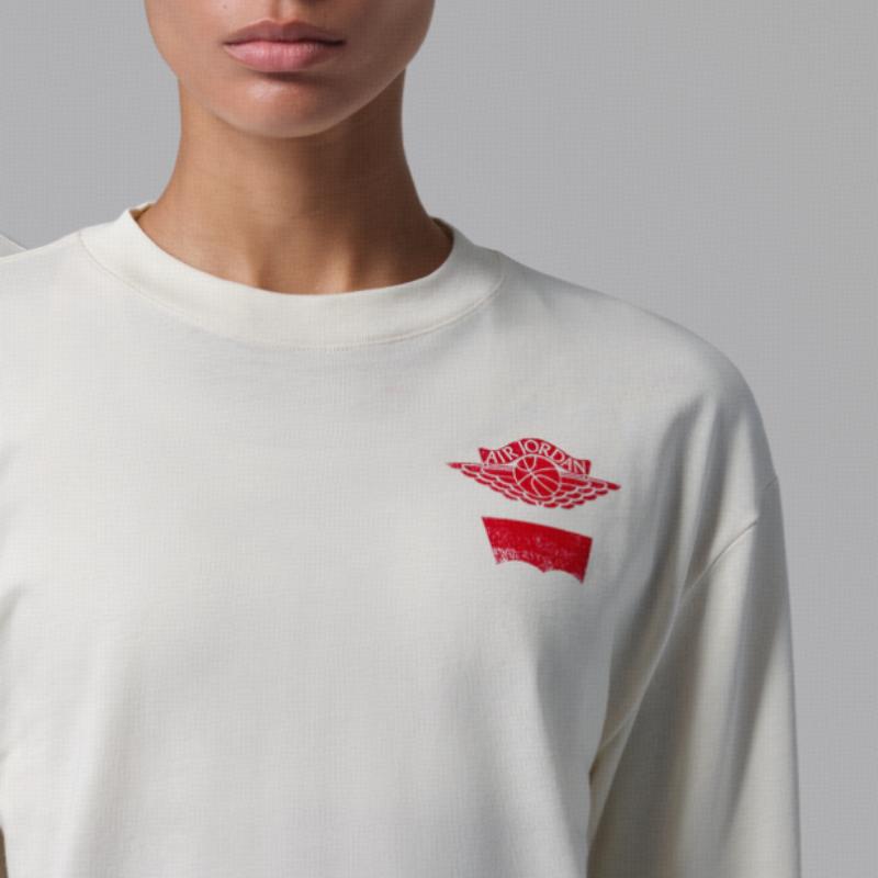 Jordan T-shirt Unisex z okrągłym dekoltem i długim rękawem IM6731-110