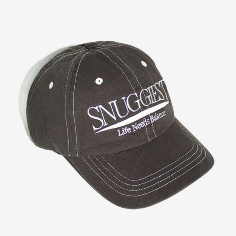 

SNUGGIEST Washed Ball Cap[Deep Charcoal] Charcoal_F