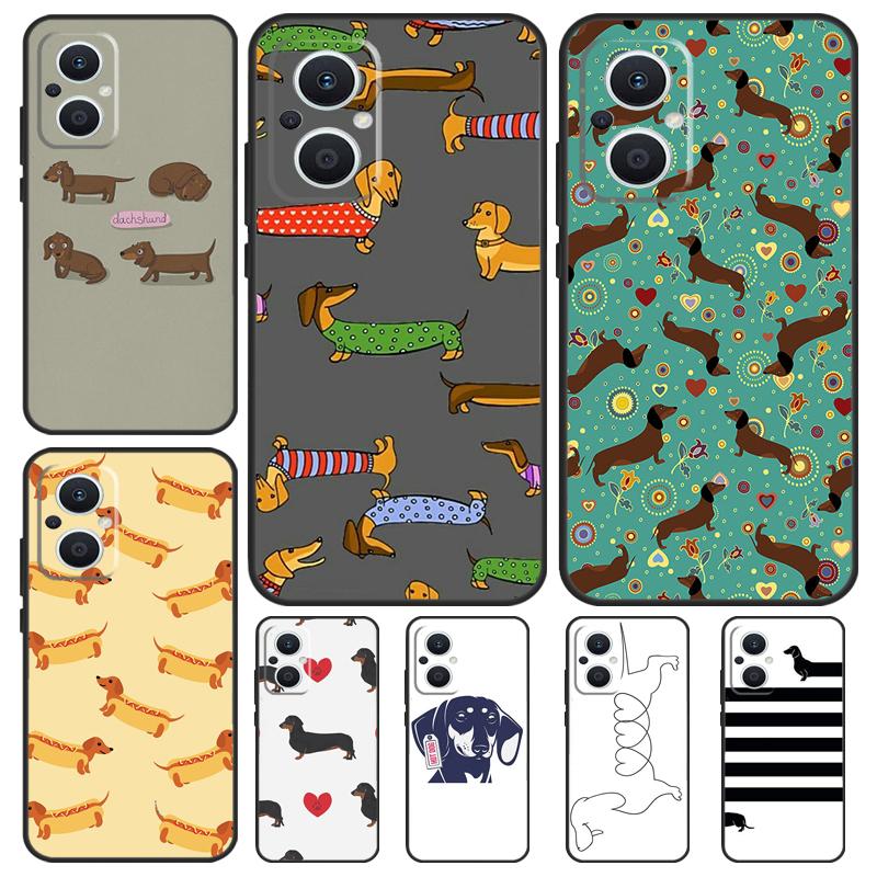 Dachshund Dog Funda For OPPO Reno 8T 2Z 4Z 5Z 10 4 5 6 7 8 Lite OPPO Find X2 X3 Neo X6 Pro X5 Lite Case