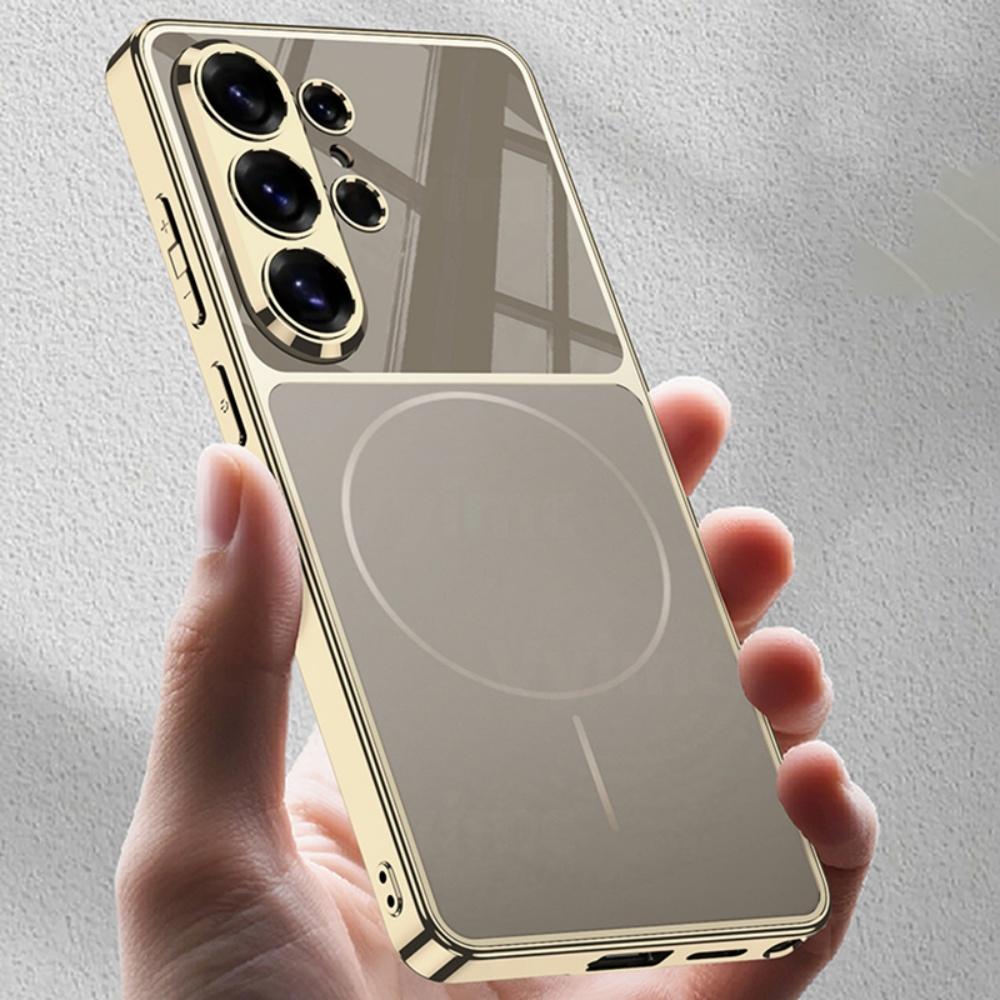 New Luxury Plating Magnetic Matte Phone Case For Samsung Galaxy S26 Ultra Lens Protection Thin PC Shockproof Bumper Cover