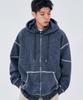 Someplace Man Four Seasons Basic Sleeve Two-Way Sweat Easy Oversized Zip-Up Hoodie_2 Colors
