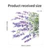 Lavender Toilet Stickers, Purple Floral Waterproof Removable Decals for Bathroom & Living Room Wall Decor