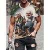 Men's 3D versatile casual top T-shirt
