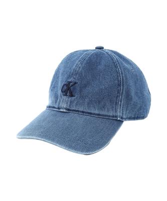 Calvin Klein Small Monogram Denim Baseball Cap Navy 58cm 4G5039G Japan Authentic