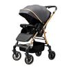 Reversible Baby Stroller with Shock Absorption: Sit & Lie Options, Foldable, High Landscape Design for Newborns.