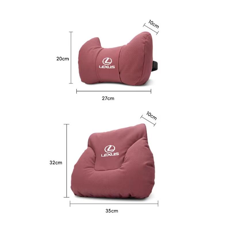 Lexus Car keychain/Car Interior Seat Suede leather Bull Horn Headrest For Lexus F SPORT ES RX NX LS UX LM LX GX LC RZ IS CT LBX.DW6
