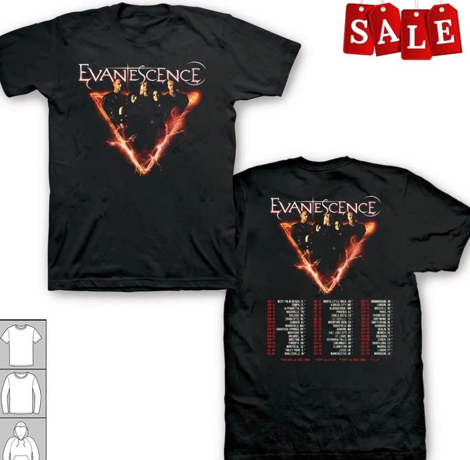 Neues Evanescence 2026 Tour Geschenk für Fans Unisex S-5XL ST-ST-Shirt shirt