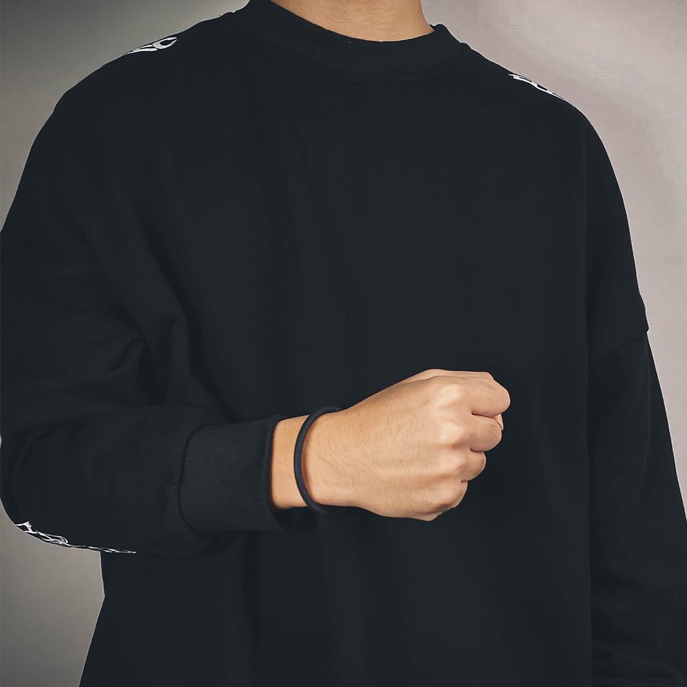 

GD Bigbang Стиль Квон Чжиён Черно-белый силиконовый браслет - Модный, Универсальный, Однотонный французский дизайн 5mm White Large