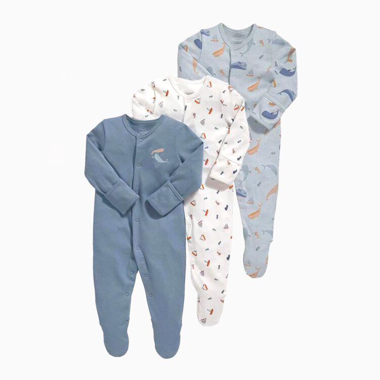 Pure Cotton Baby Bodysuit Jumpsuit (0-12 Months) - All Seasons 0-3 months, 6-9 lbs