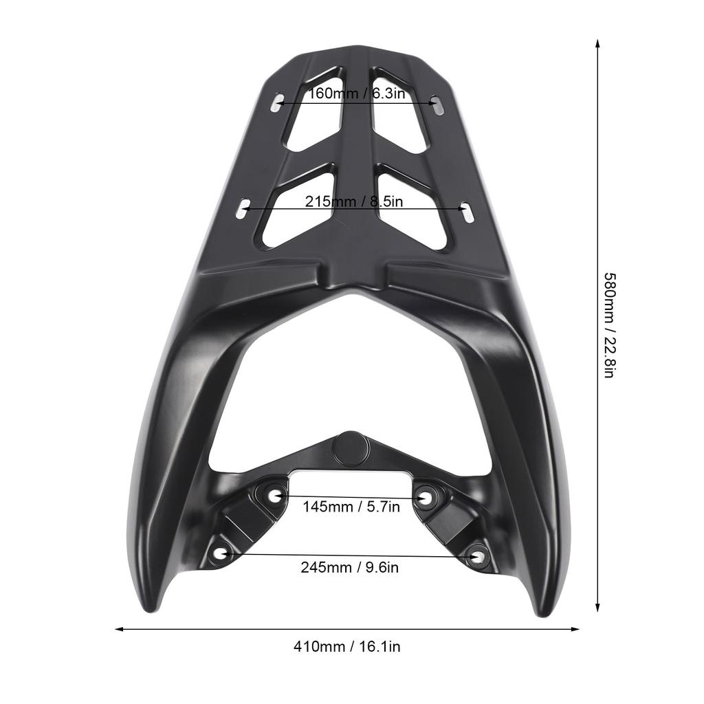 Motorcycle Rear Luggage Rack, Strong Support Tail Storage Cargo Carrier Bracket for Nmax155 Nmax125 2020-2024, Aluminum Alloy