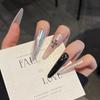 Cat's Eye Wearing Nail Pure Hand-made Nail Piece Fake Nail Wearing Nail Piece Advanced Sense Thin Dog Long