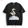 Steins Gate Mayuri Shiina Vintage Dress T Shirt Whimsical Anime Fashion Vintage Washed Streetwear Top For Everyday Wear