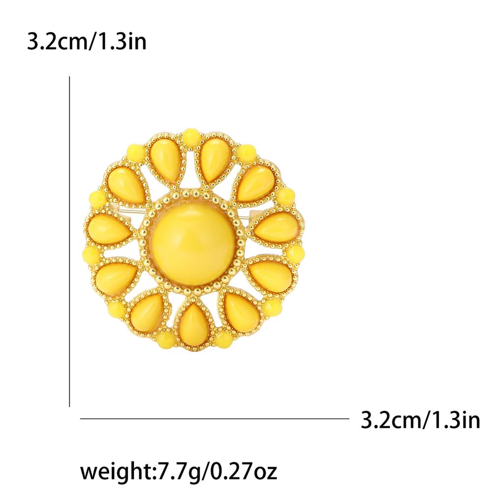Personalisierte Vielseitige Türkische Kleine Runde Brosche Modische Exquisite Damenanzug Schal Korsage Schmucknadel