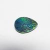 Lab-Created Opal Loose Gemstone Doublet Multi Color 9.55 ct Pear Cut for Jewelry Making and Crafts