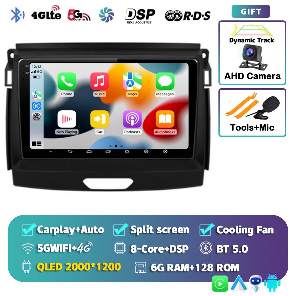 Android 14 Carplay 2 Din Car Radio For Ford Ranger 2015 2016 2017 2018 2019 2020 Autoradio GPS Multimedia 2din Head Unit Stereo