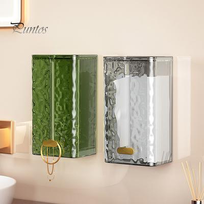 Коробка для серветок Настінна коробка для зберігання серветок Самоклеючий міцний тримач для паперових рушників для дому