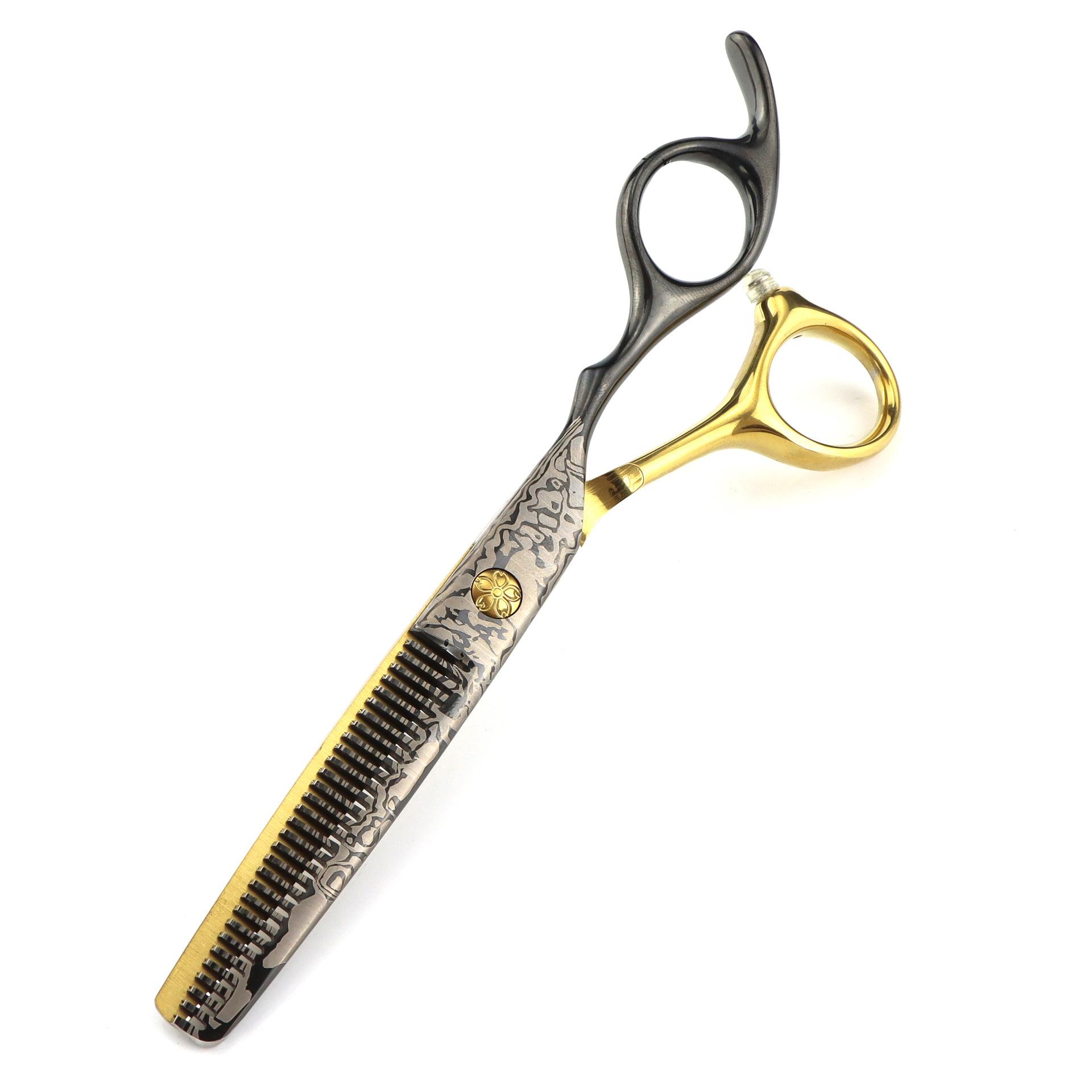 

6.0 Inch Black And Gold, Hair Scissors, Hair Scissors, Tooth Scissors, Bangs Scissors, Tooth Scissors, Thin 6.0inch black gold tooth scissors