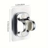 1Pcs Shower Head Stand Adjustable Wall-Mounted Shower Head Stand Self-adhesive Shower Head Handheld Stand Bathroom Accessory