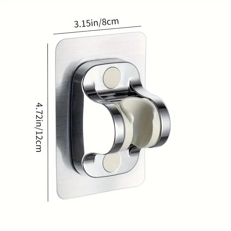 1Pcs Shower Head Stand Adjustable Wall-Mounted Shower Head Stand Self-adhesive Shower Head Handheld Stand Bathroom Accessory