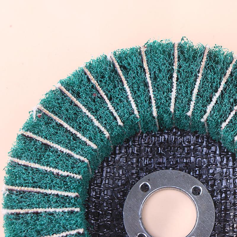 100/115/125Mm Grinding Wheel For Angle Grinder Nylon Fiber Flap Polishing Wheel Disc 5 Inch Non-Woven Grinding Wheel Metal Wood