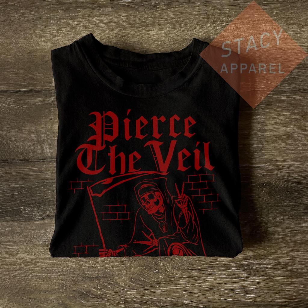 Limited Pierce The Veil Unisex T-shirt - PTV Band Custom Heavy Cotton Tee