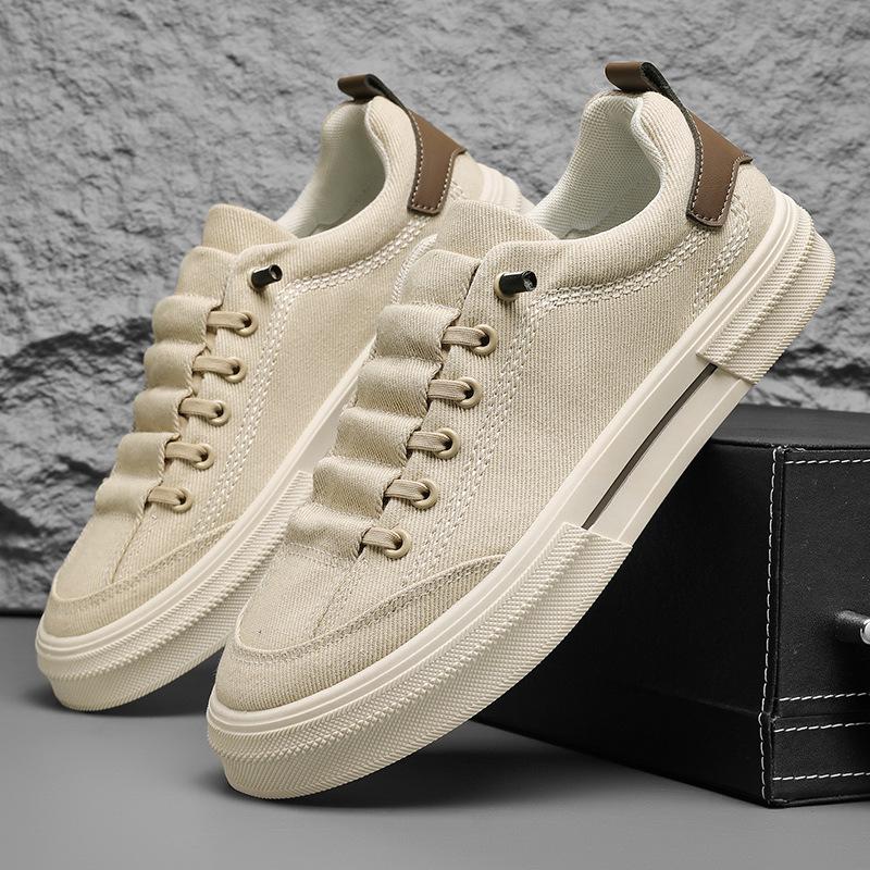 Frühlings- und Sommer Herren atmungsaktive leichte Segeltuchschuhe Studentenschuhe trendige vielseitige Sport Low-Top bequeme Freizeitschuhe