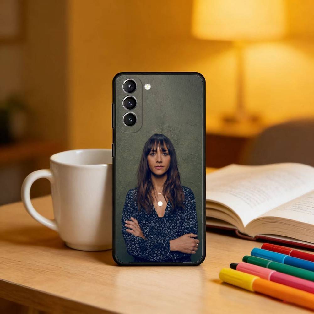 

Beauty R-Rashida J-Jones Phone Case For Samsung S25,24,23,22,30,21,10,9,Ultra,Plus,Lite,FE,4,5 G Soft Black Case Samsung S30plus5G