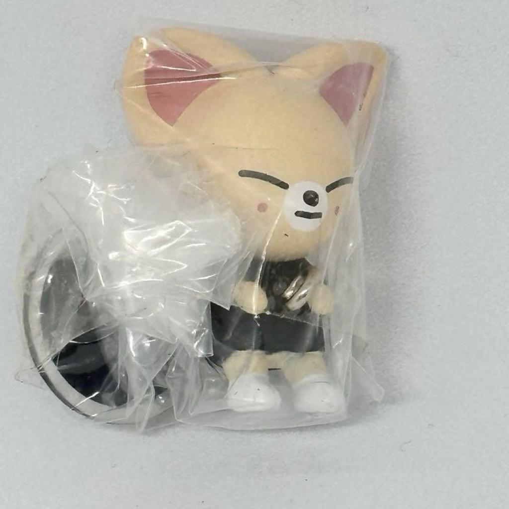[USED] skzoo foxinny pinch and connect mascot + retro glass miniature set