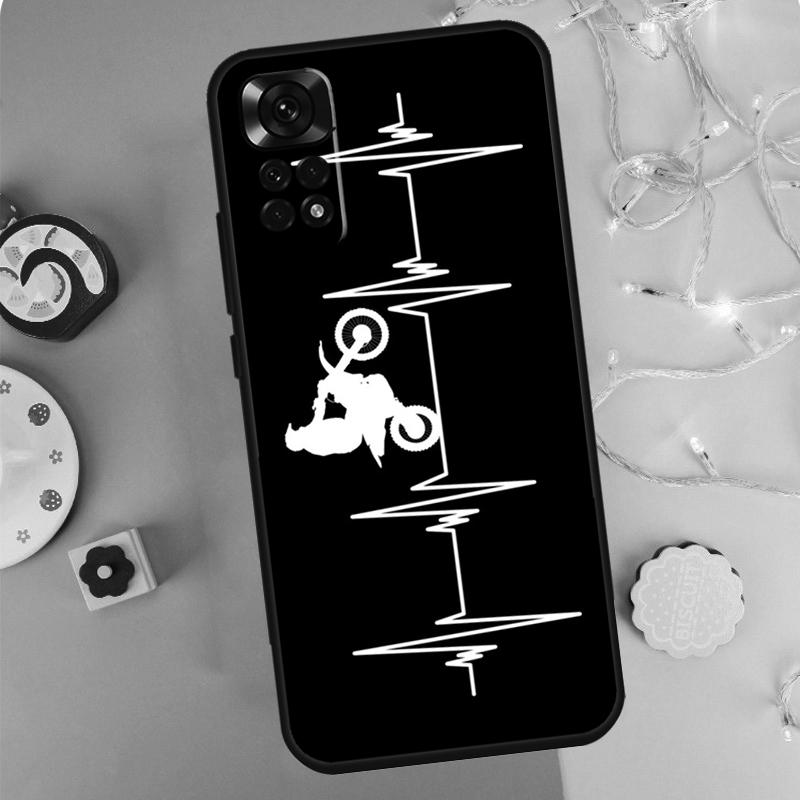

Motorcycle Heartbeat Case For Xiaomi Redmi Note 14 13 9 10 11 12 Pro 9S 10S 11S 12S Redmi 13C 10C 12C 14C Cover Redmi Note 11
