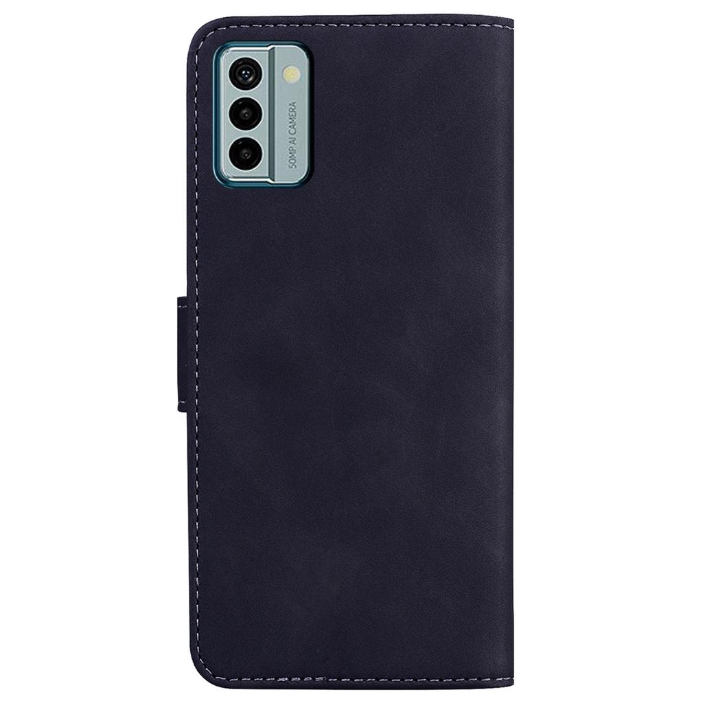 Solid Color Phone Case for Nokia G22 PU Leather Shockproof Wallet Stand Cell Phone Cover
