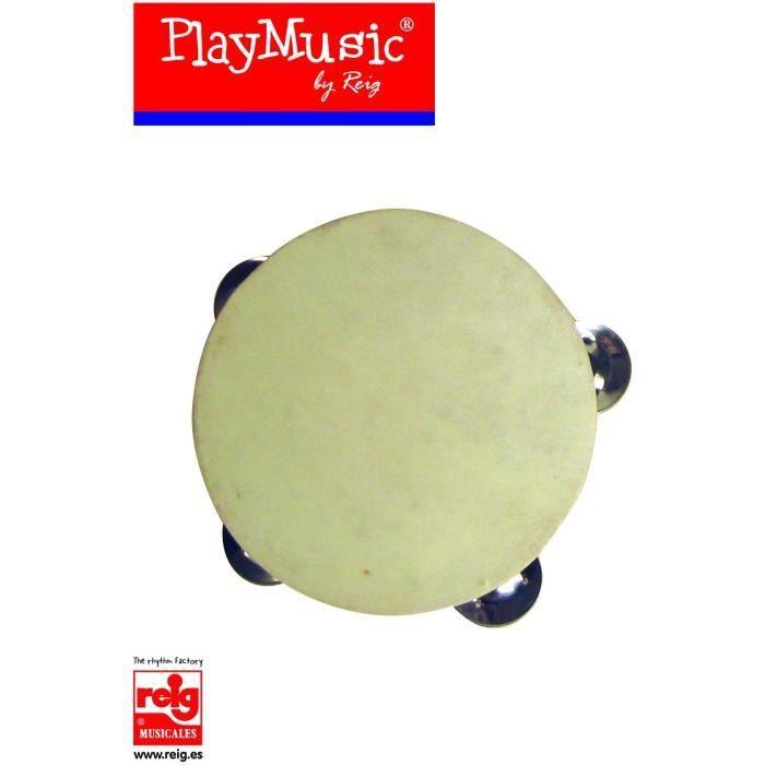 CLAUDIO REIG Tambourin 15,5cm En Bois, Blister