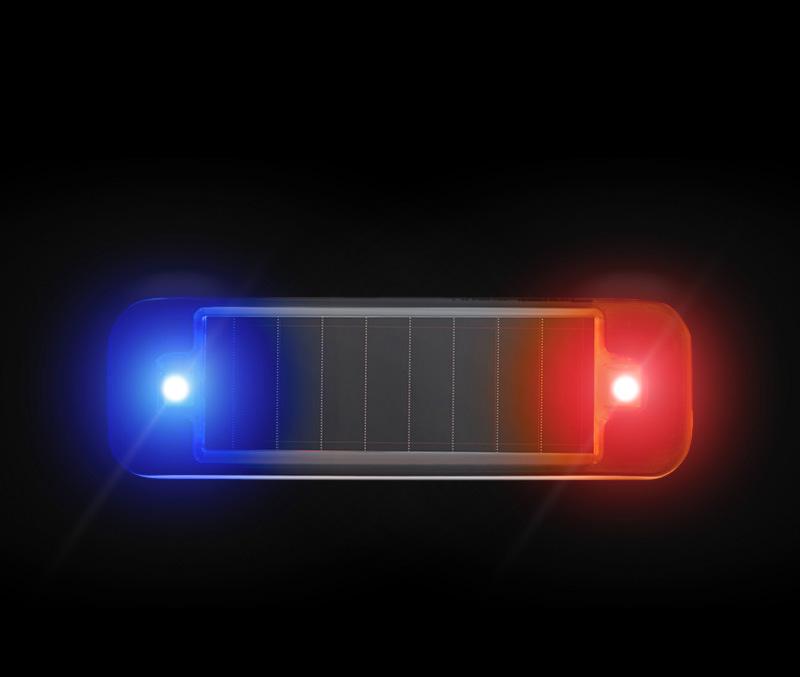 Night Security Simulated Alarm Wireless Anti Theft Caution Lamp Flashing Dummy Alarm Lamp Mini LED Solar Power Car Warning Light