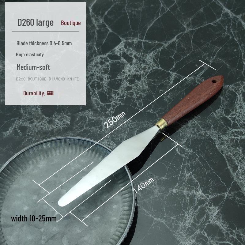 

4-Inch Flexible Stainless Steel Rhomboid Palette Knife for Mixing Ink, Paint, and Solder Paste