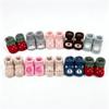 1 Pair Cartoon Pattern Infant Pre-walkers Anti-slip Design Toddler Sock Shoes for 0-3 Months Baby