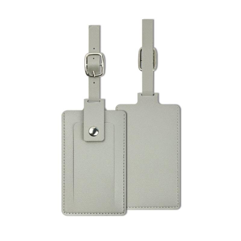 Multicolor Pu Leather Boarding Pass To Protect Privacy  Four-in-one Buckle Flip Leather Luggage Tag