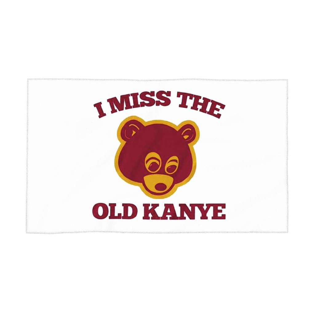 Kanye West Dropout Bear Chicago Vintage Graduation Soft Face Towel Quick Dry Pool Bath Cotton Towels Absorbent