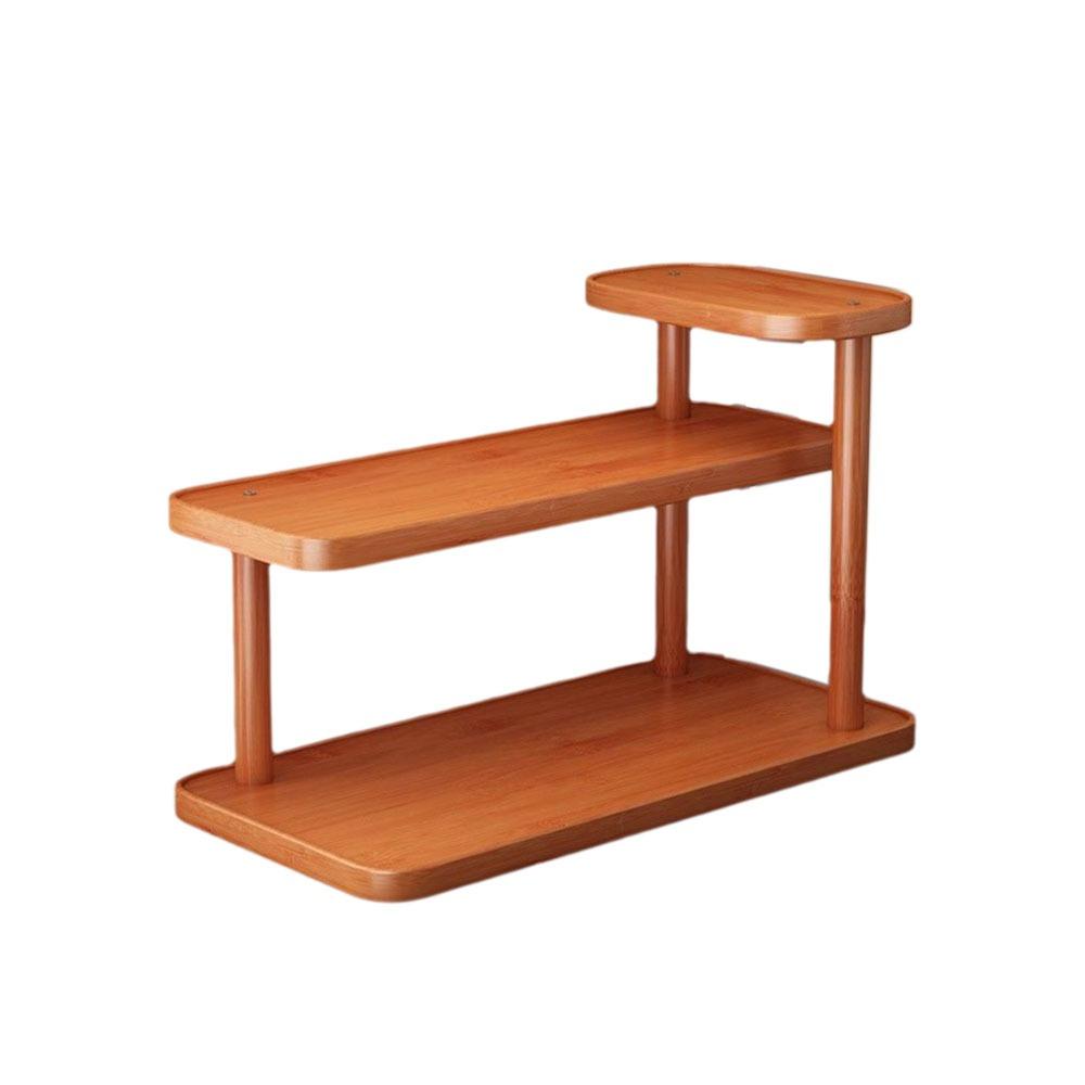 

Компактная подставка для хранения чашек, бамбуковая полка для моделей и фигурок, держатель для бутылок с водой, настольная 30CM темно-коричневого