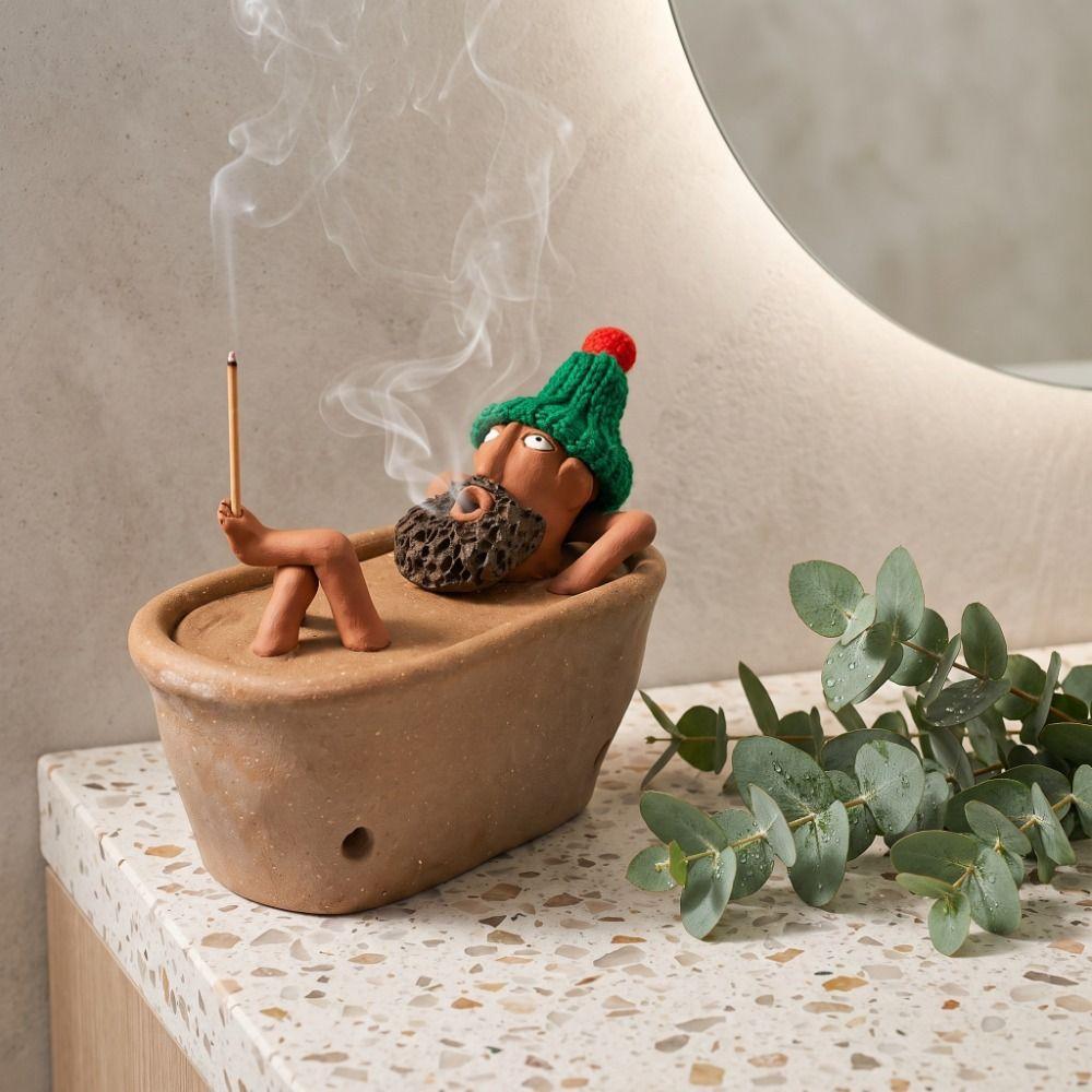 Creative Bathtub Incense Holder Funny Aromatherapy Incense Holder Incense Stick Burner Gift