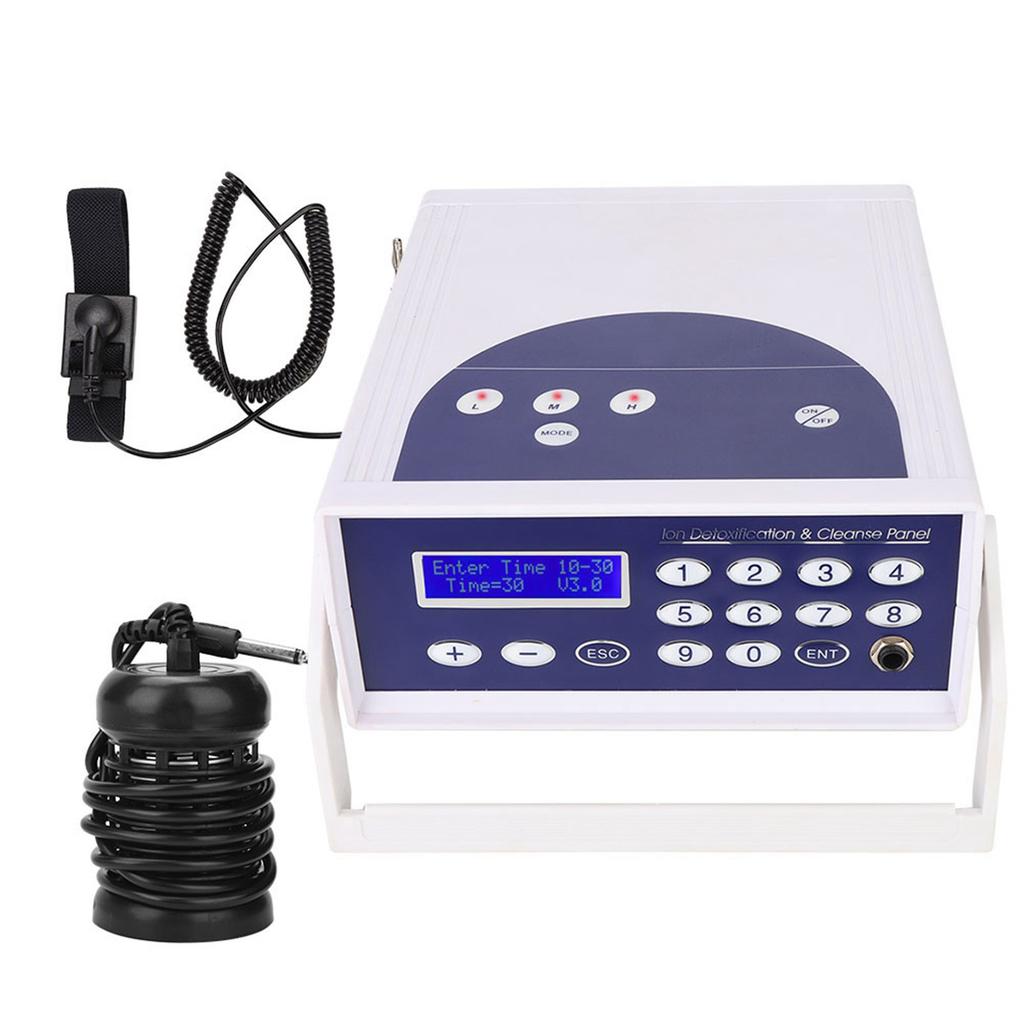 Anion Hydrogen Molecule Cell Detox Foot Bath Spa Machine Health Care Device 110V US Plug