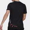 Adidas T Shirts Men's Black Crew Neck Moderate Straight Fit GL3221