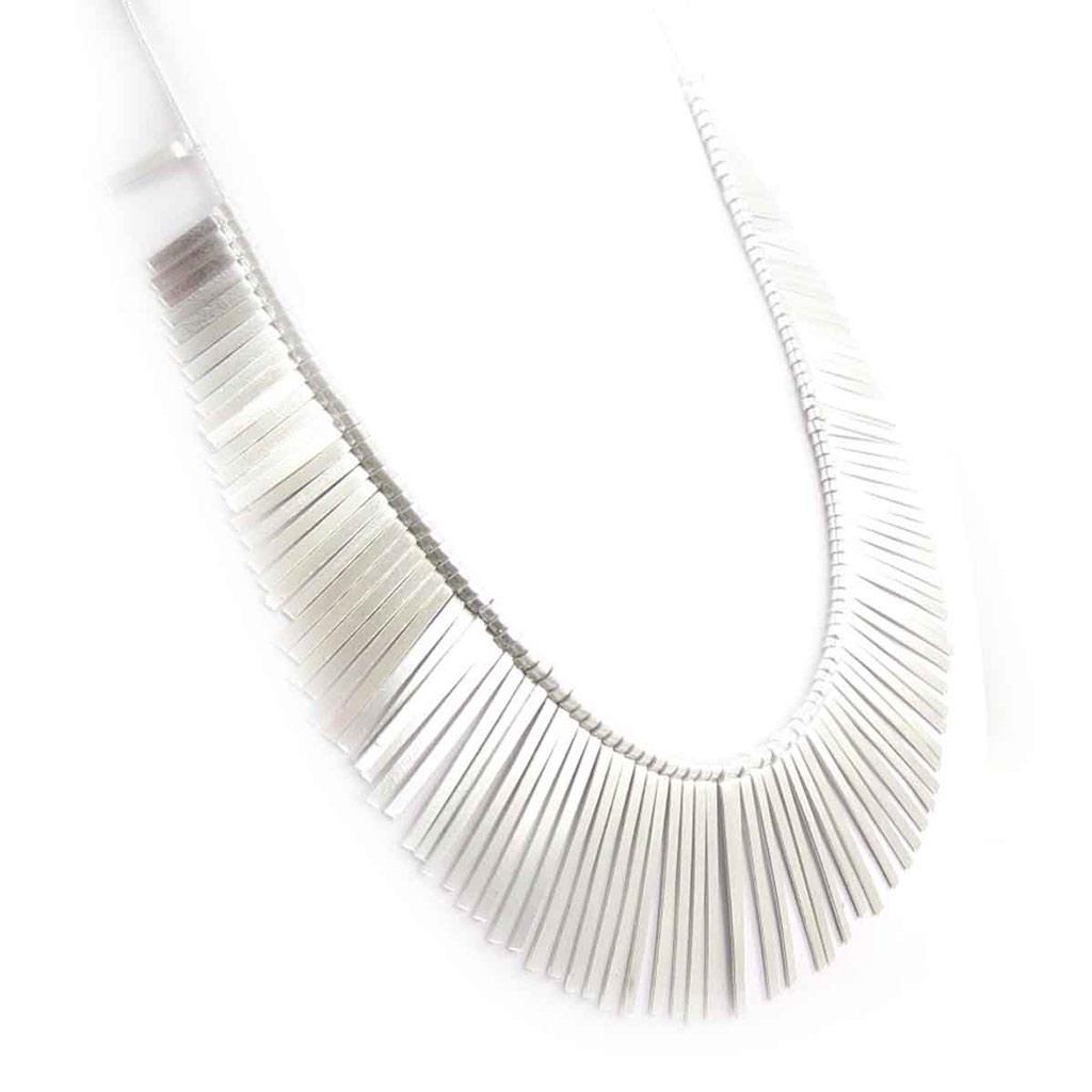 Les Trésors De Lily [J7957] - Silver 'Kilimanjaro' Necklace