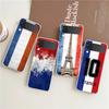 France Flag Soccer Paris Phone Case For Samsung Galaxy Z Flip 3 4 5 Hard Folding PC Shell For Samsung Z Flip3 Clear Back Cover
