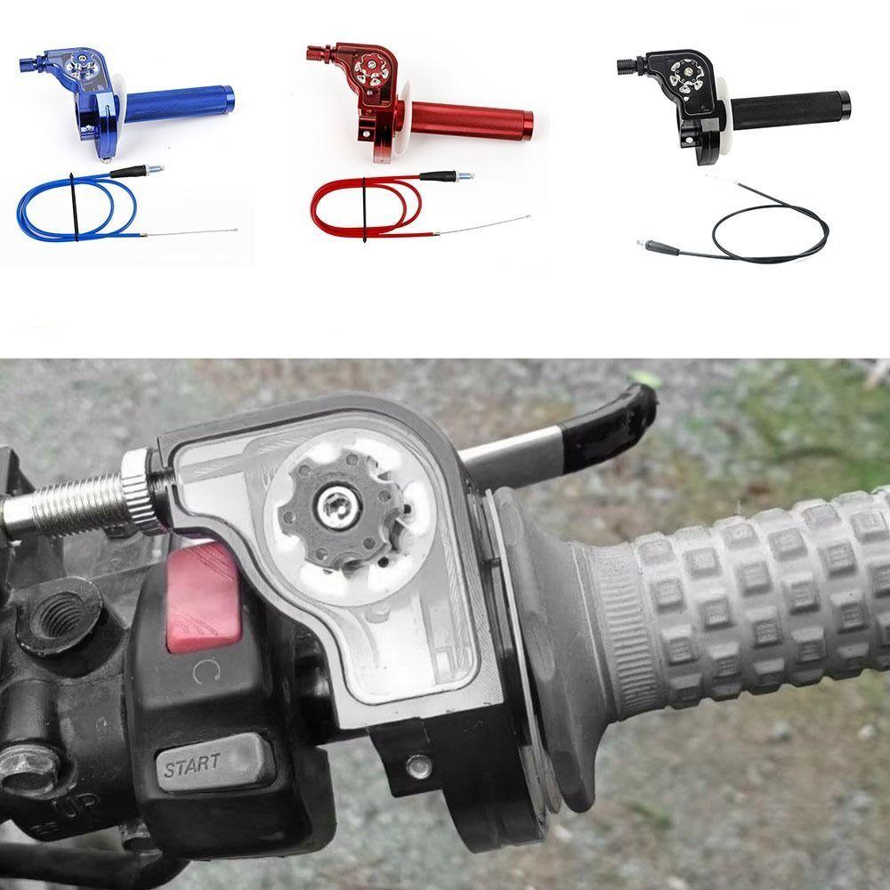 Aluminum Zinc Zinc Alloy Throttle Twist Bar Set 22mm Diameter Motorcycle Handlebars Moped Scooter Bike