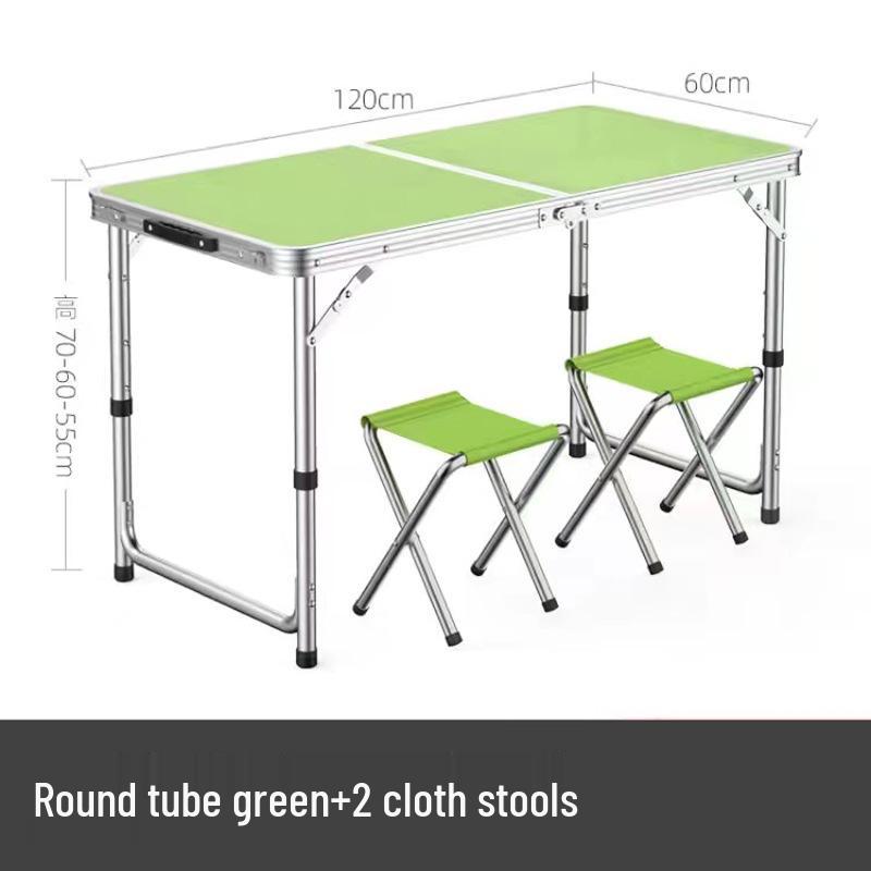 Portable Aluminum Folding Table - Multifunctional Dining, Study, or Outdoor Use