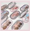 LEEINTO Six-Color Eyeshadow Palette: Long-Lasting Pearlescent, Matte & Glitter Shades.