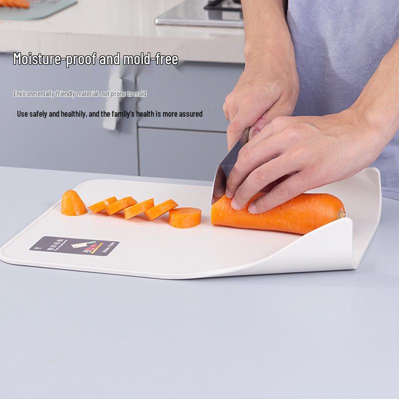 Thickened Vertical Kitchen Plastic Cutting Board for Fruits and Small Chopping Tasks