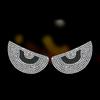 2pcs Diamond Crystal Car Body Devil Eyes Stickers Decal Decoration Car Accessories for Vehicle Body Sticker Windshield for Women