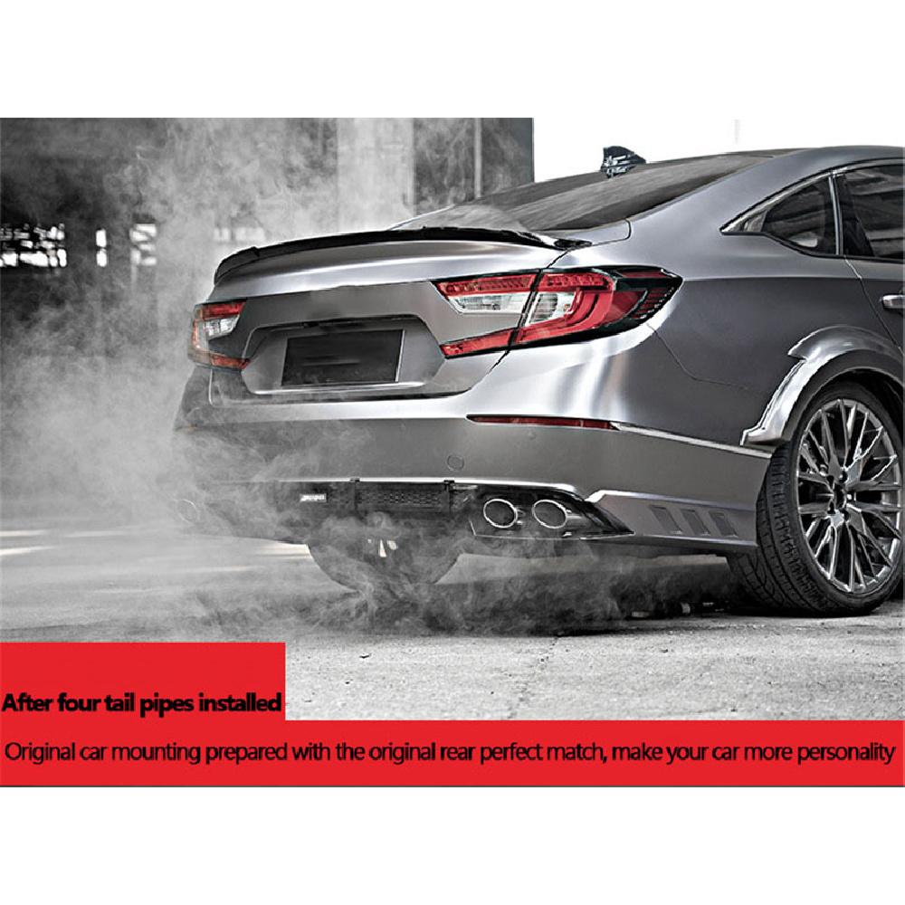 For 18-2020 Honda Accord Sport Touring Akasaka Quad Tip Muffler Exhaust Finisher