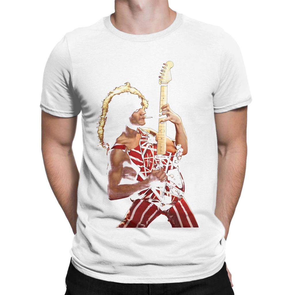 EDDIE VAN HALENsss Funny 100 Cotton TShirt Van Halen Tees Tops For Unisex