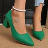 Dámské boty Mělké Dámské vysoké podpatky Módní Nadměrná velikost Jednobarevné Kancelář a Kariéra Sexy Boty na podpatku se špičatou špičkou Dámské
